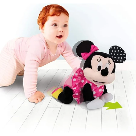 Clementoni Baby Minnie Crawl With Me - Interactive Plush Toy