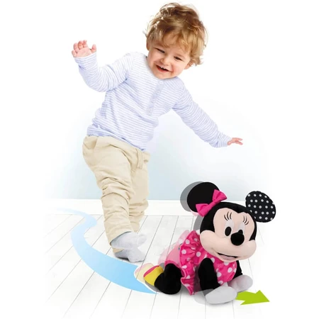 Clementoni Baby Minnie Crawl With Me - Interactive Plush Toy