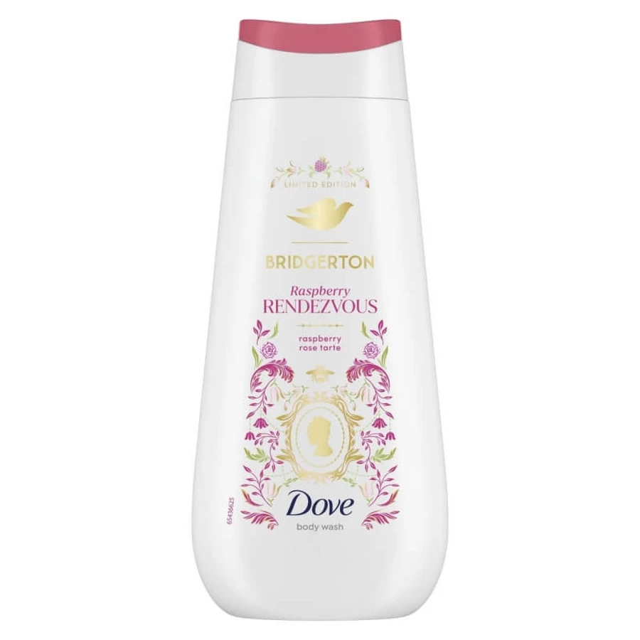 Dove Bridgerton Raspberry Rendezvous - Hydraterende douchegel met framboos en vanille, 225 ml