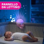 Chicco Next 2 Stars Projektionswand in Rosa mit Bärenmotiv, ab 0 Monaten