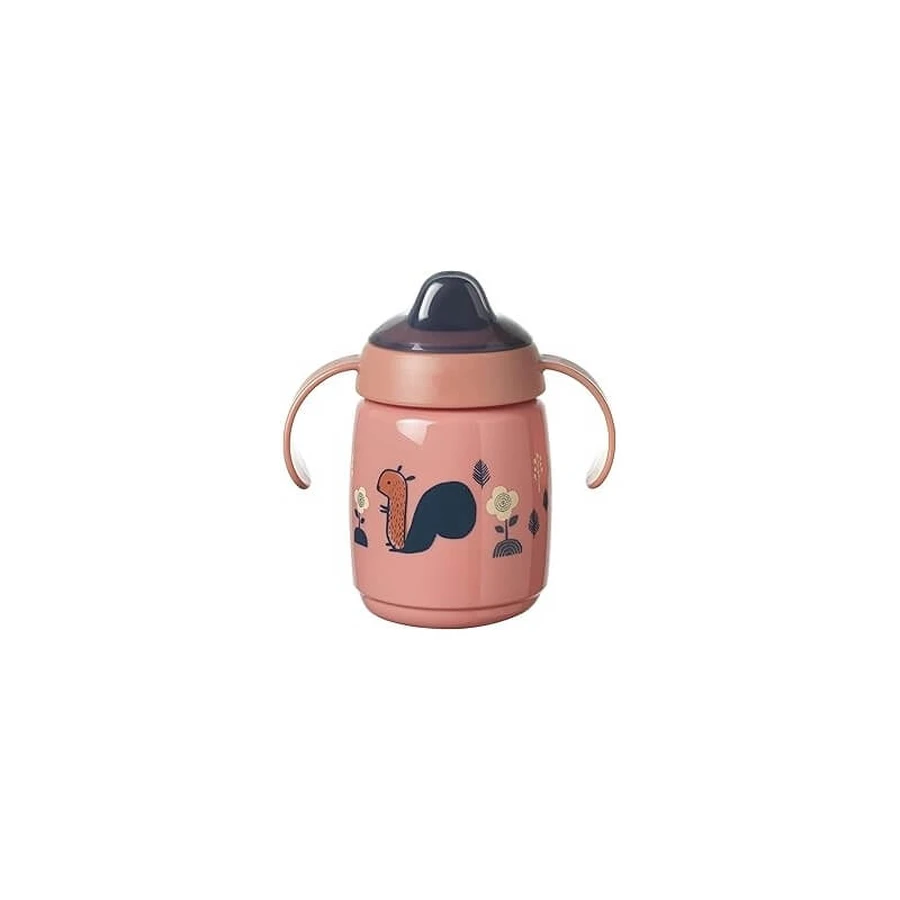 Tommee Tippee Training Sippee - Tasse anti-fuites pour enfants à partir de 6 mois, 300 ml, rose