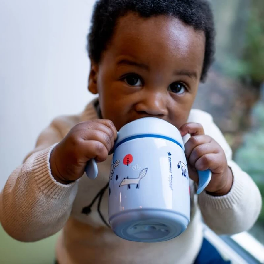 Tommee Tippee Training Sippee - Tasse anti-fuites pour enfants à partir de 6 mois, 300 ml, rose