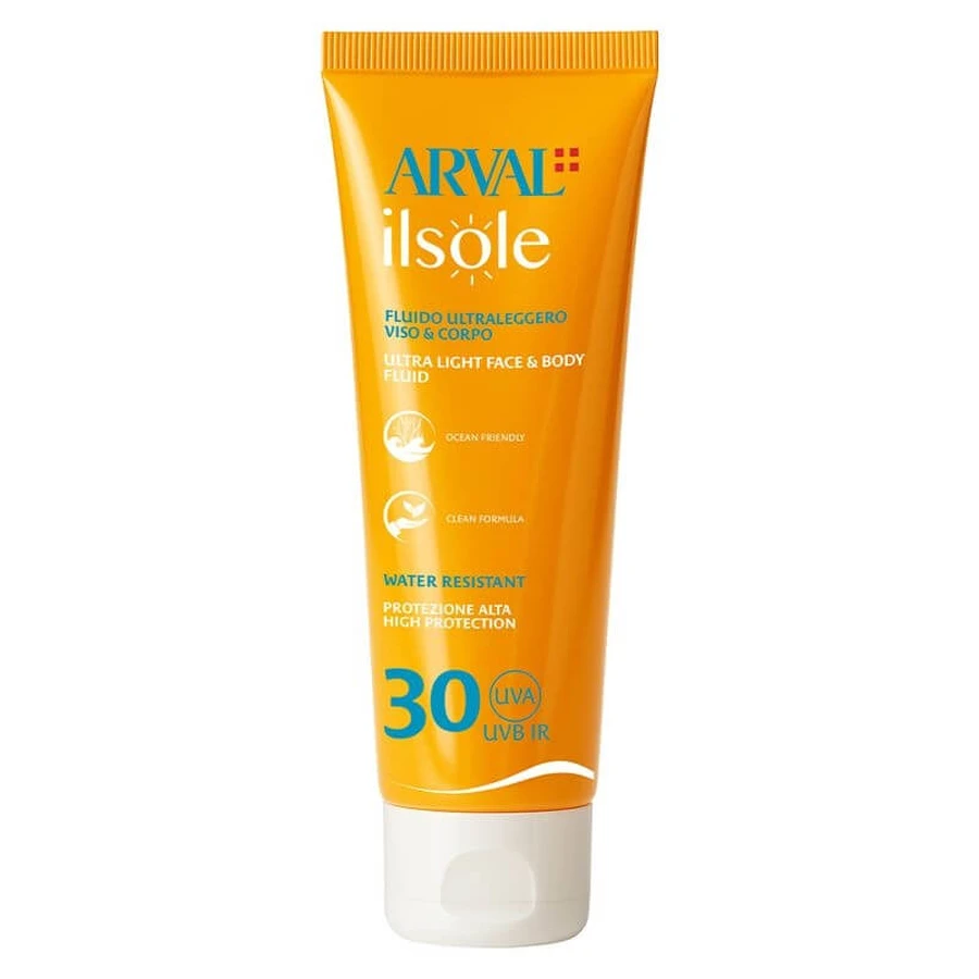 Arval Krem przeciwsłoneczny SPF 30: ultralekki płyn do twarzy i ciała, wysoka ochrona, 150 ml: ceny i cechy