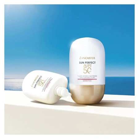 Lancaster Sun Perfect Air Face Sunscreen 50 SPF Daily Invisible Fluid for High Protection, 40 ml