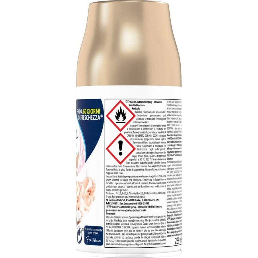 Glade Sheer Vanilla Blossom luchtverfrisser, 269 ml - Navulling