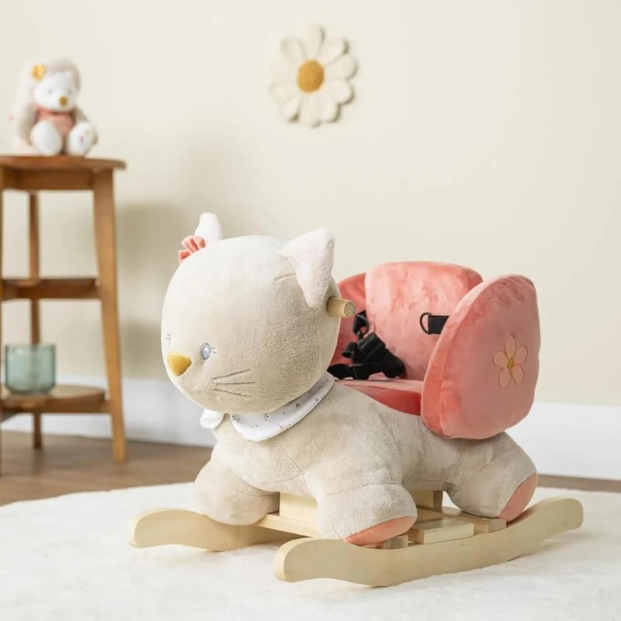 Nattou Mila Lana &amp; Zoe - Lana the Kitten - Rocking Toy for Children 10–36 m