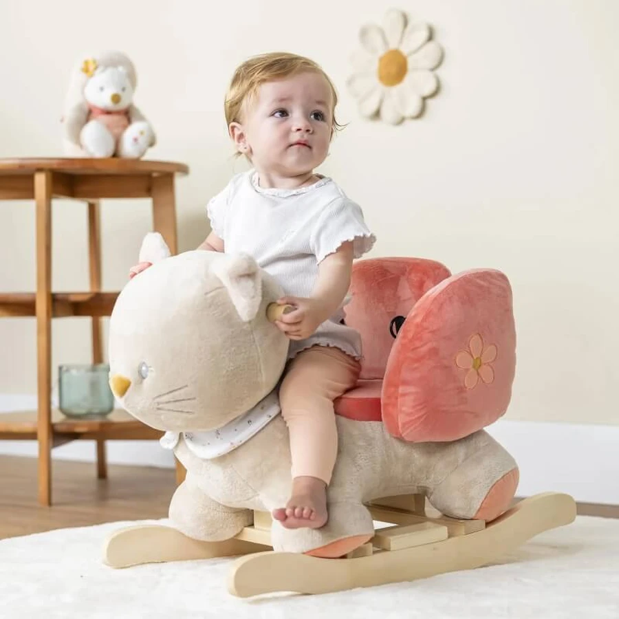 Nattou Mila Lana &amp; Zoe - Lana the Kitten - Rocking Toy for Children 10–36 m