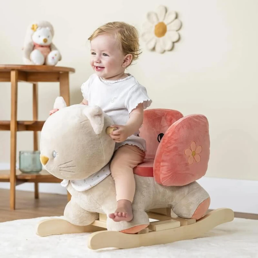 Nattou Mila Lana &amp; Zoe - Lana the Kitten - Rocking Toy for Children 10–36 m