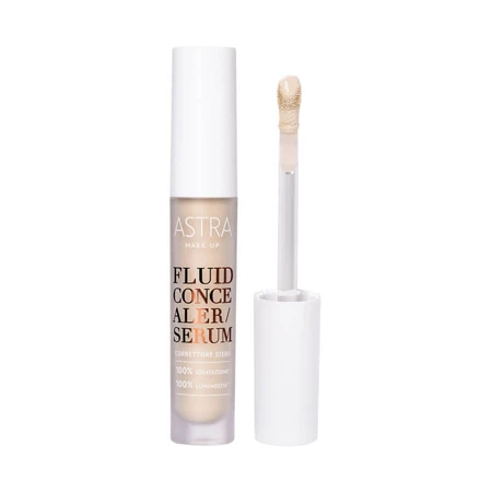 Astra Fluid Concealer Serum – Feuchtigkeitsspendendes, aufhellendes Concealer-Serum Nr. 02 Light Mid