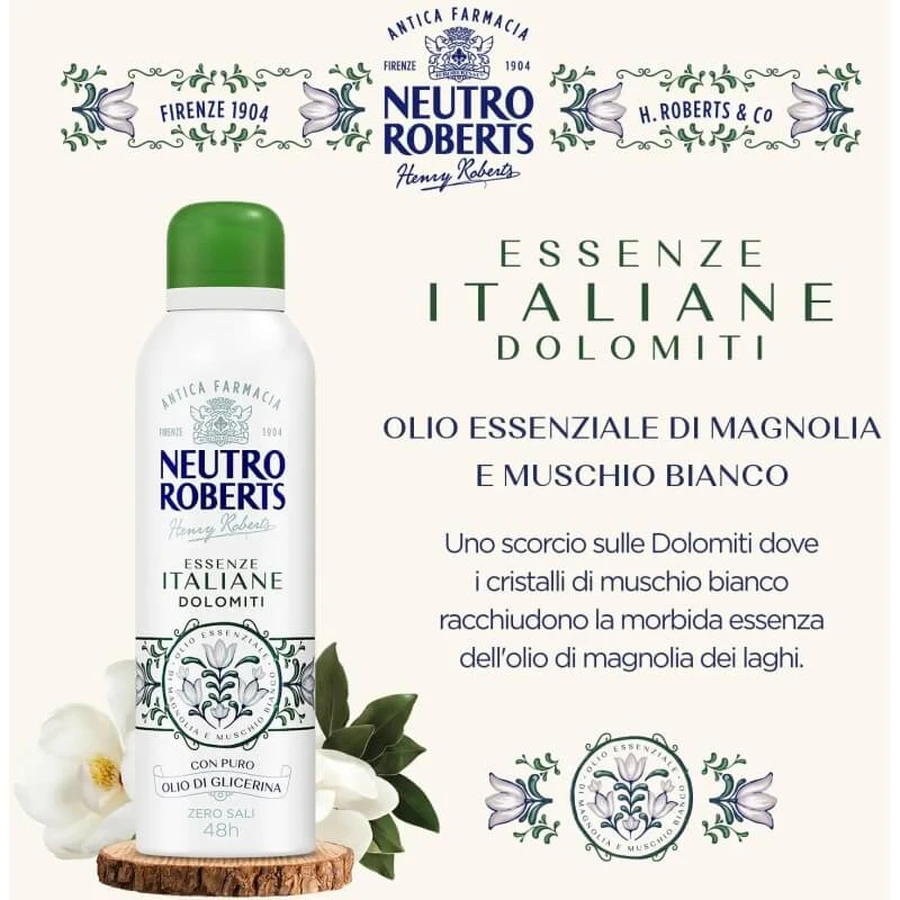 Neutro Roberts Dolomiti - Deodorant Spray, 200 ml
