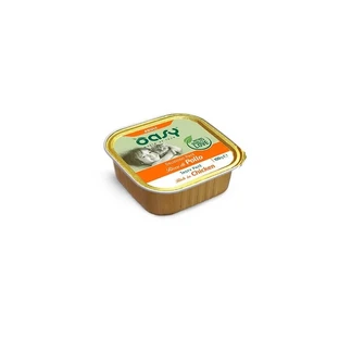 Oasy Wet Cat Adult Pâté de pollo - Alimento completo para gatos adultos, 100 g