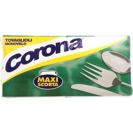 Corona Einlagige Maxi-Servietten, Großpackung