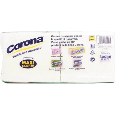 Corona Einlagige Maxi-Servietten, Großpackung