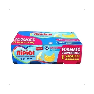 Nipiol Bananen-Babynahrung – 6 Gläschen à 80 g