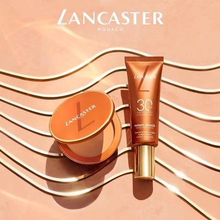 Crème solaire teintée Lancaster Infinite Bronze SPF 50 - Fond de teint compact 9 g