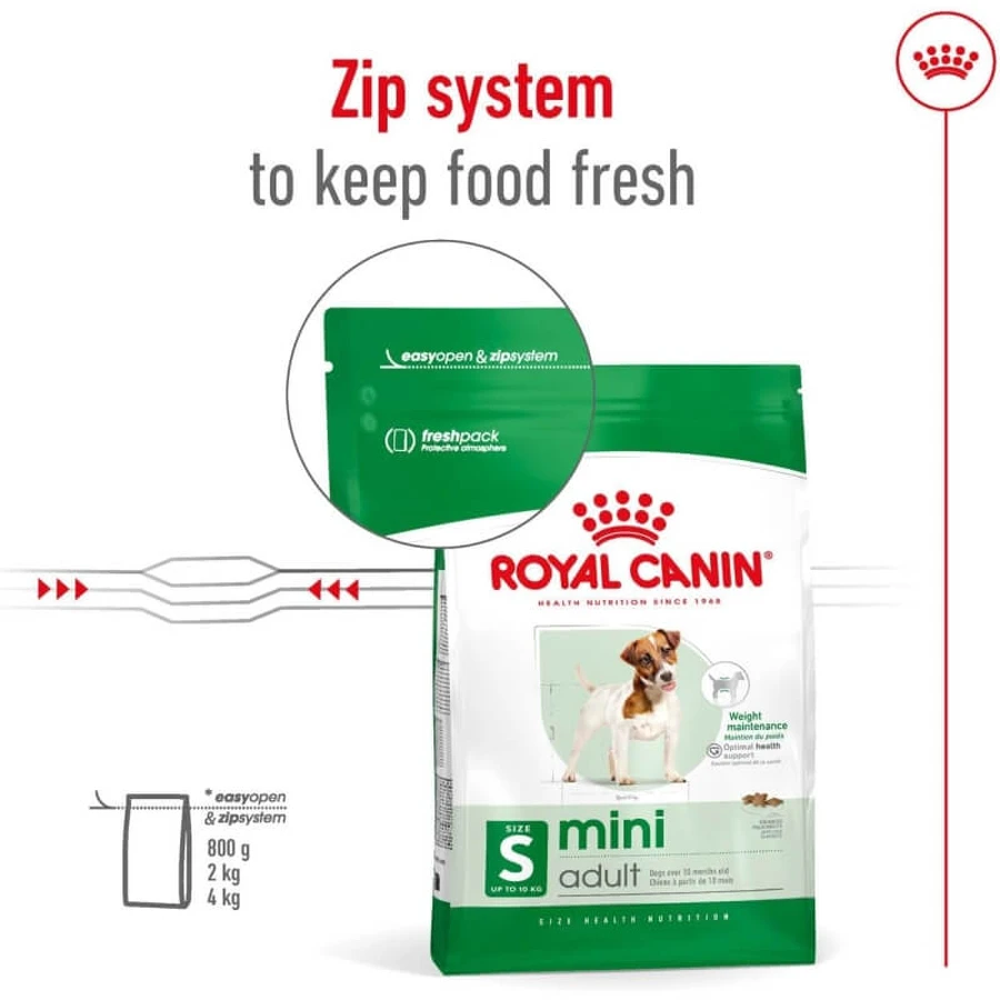 Royal Canin Mini Adult - Alimento completo para perros adultos de razas pequeñas, 800 g