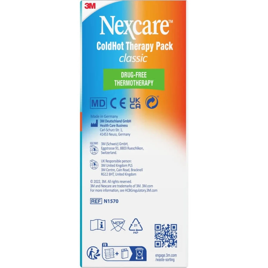Nexcare ColdHot Classic - Thérapie par le chaud et le froid, 10 x 26,5 cm