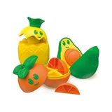 Clementoni Baby Clementoni Obst-Puzzle – 3 zusammensteckbare Obststücke, 12–36 Monate