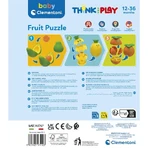 Clementoni Baby Clementoni Fruit Puzzle - 3 fruits to fit together, 12–36 months