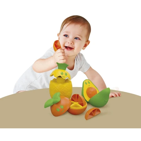 Clementoni Baby Clementoni Fruit Puzzle - 3 fruits to fit together, 12–36 months