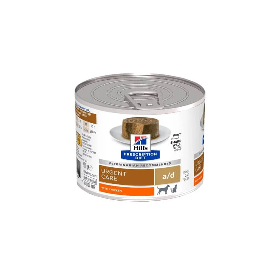 Hill's Prescription Diet a/d Urgent Care - Compleet dieetvoeding voor honden en katten in herstel, kip, 200 gr
