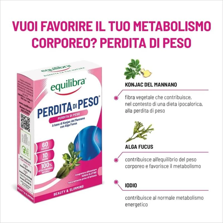 Equilibra Weight Loss 60 capsules – Een voedingssupplement op basis van konjacvezels en fucuszeewier