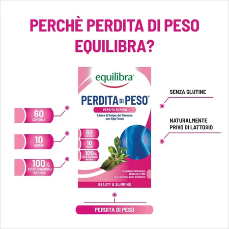 Equilibra Weight Loss 60 capsules – Een voedingssupplement op basis van konjacvezels en fucuszeewier