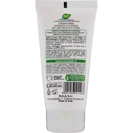 Omia Laboratoires Jojoba Oil Hand Cream 75 ml