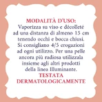 Bruma facial iluminadora de agua de rosas, 200 ml