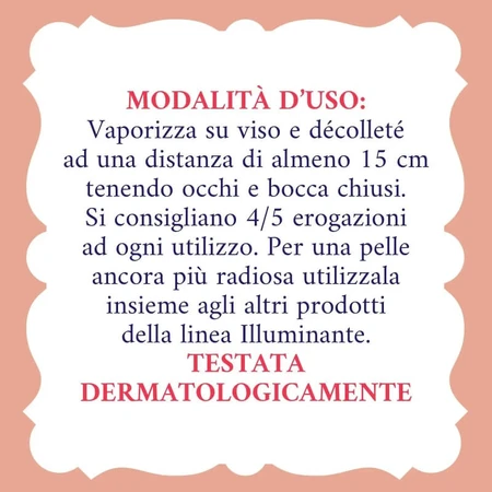 Bruma facial iluminadora de agua de rosas, 200 ml