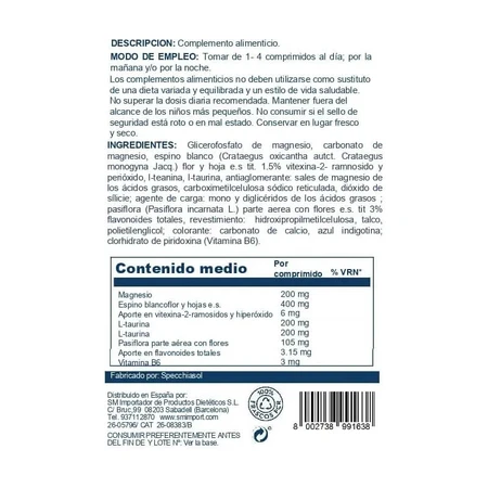 Specchiasol Ansiolev 45 Tabletten – Nahrungsergänzungsmittel für das psychische Wohlbefinden