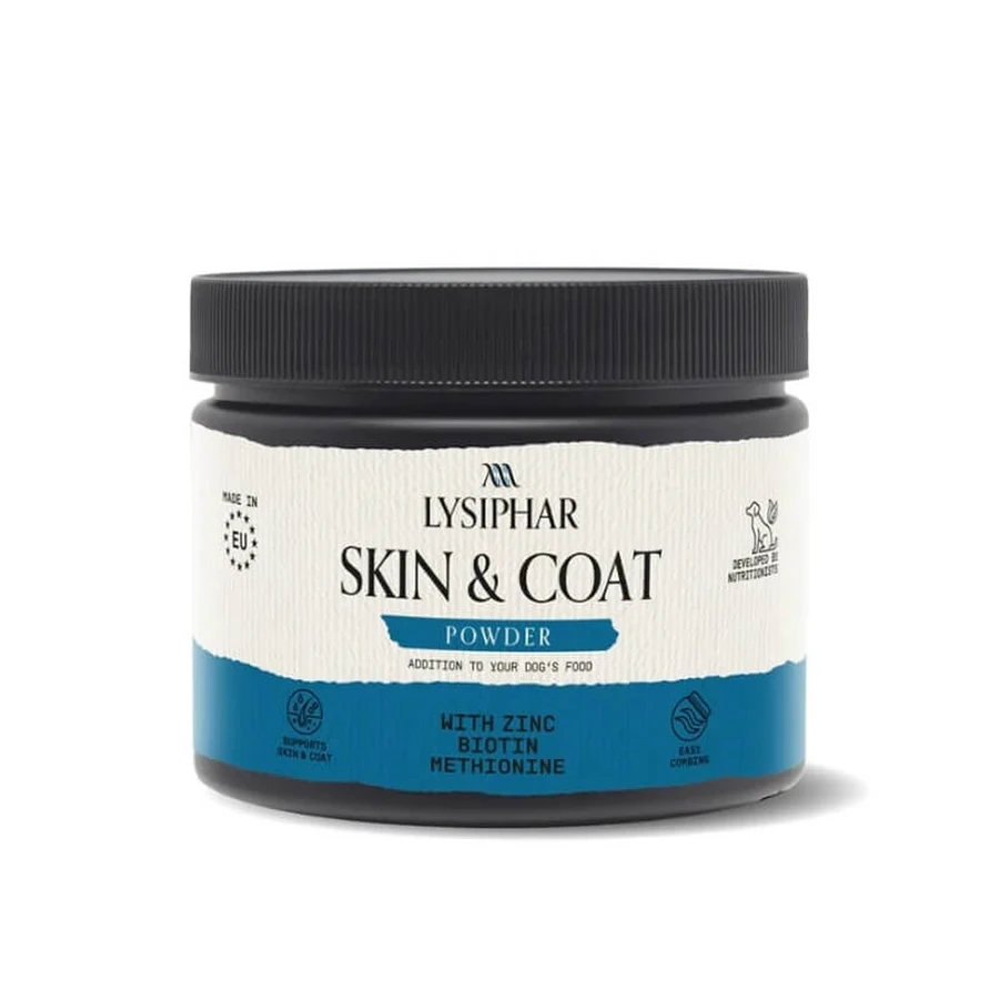 Lysiphar Skin &amp; Coat Powder - Supplement for Dogs with Dry or Dull Coats, 200 g
