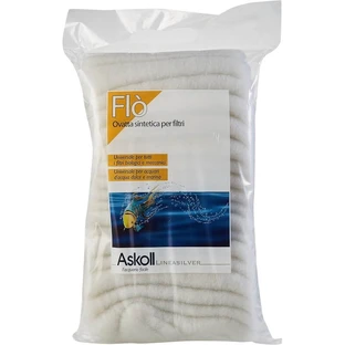 Askoll Flo - White Synthetic Filter Wool for Universal Mechanical Filtration, 250 g