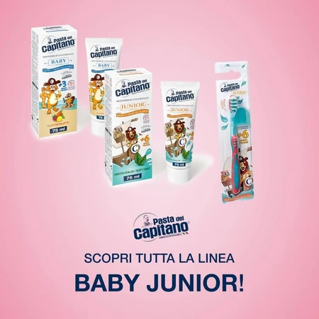 Pasta del Capitano Baby-Zahnpasta mit Erdbeergeschmack (ab 3 Jahren) 75 ml