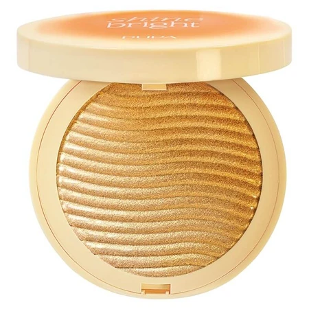 Pupa Shine Bright Compact Face Highlighter – Schimmernder Kompakt-Highlighter für das Gesicht, 8,5 g