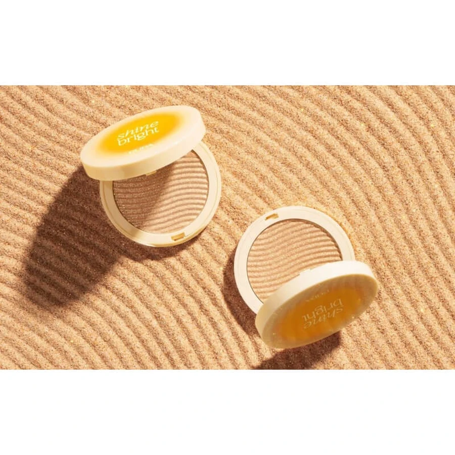 Pupa Shine Bright Compact Face Highlighter – Schimmernder Kompakt-Highlighter für das Gesicht, 8,5 g