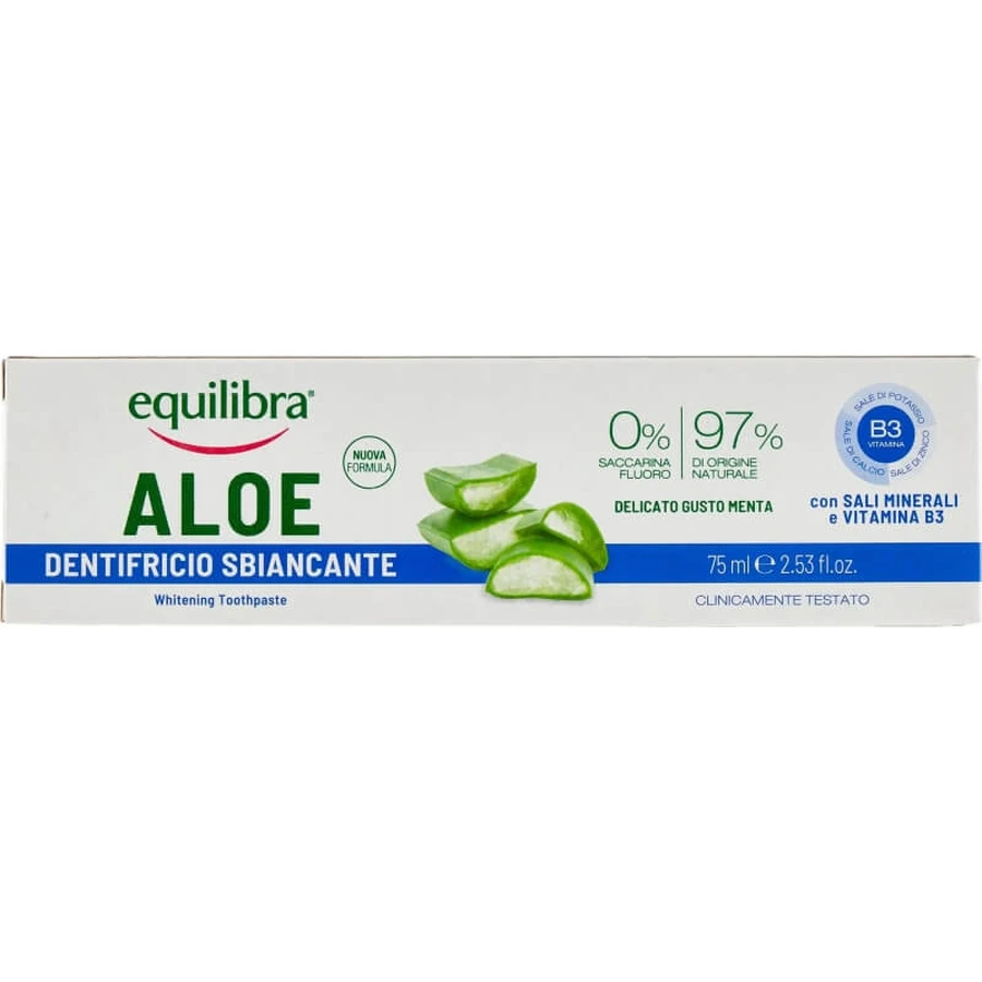 Equilibra Aloe - Dentifrice gel blanchissant, 75 ml