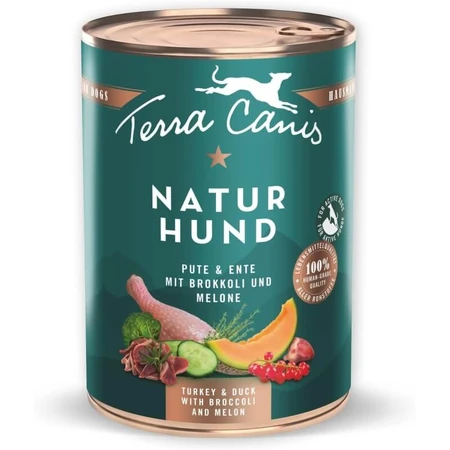 Terra Canis Naturhund Turkey and Duck - Complete Wet Dog Food, 400 g