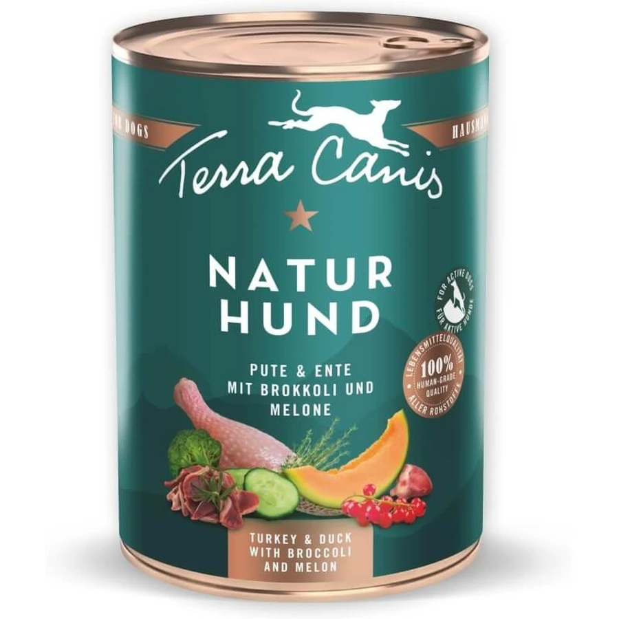 Terra Canis Naturhund Turkey and Duck - Complete Wet Dog Food, 400 g