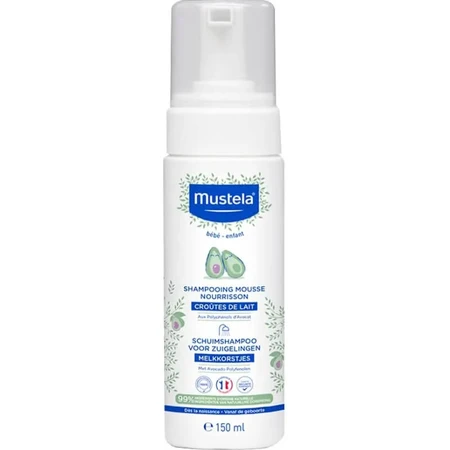 Mustela Mousse Shampoo for Newborns' Ultra-Delicate Hair, 150 ml