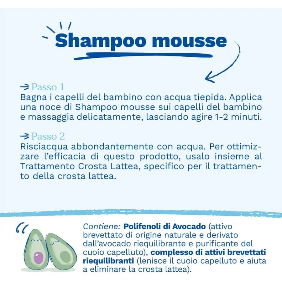 Mustela Mousse Shampoo for Newborns' Ultra-Delicate Hair, 150 ml
