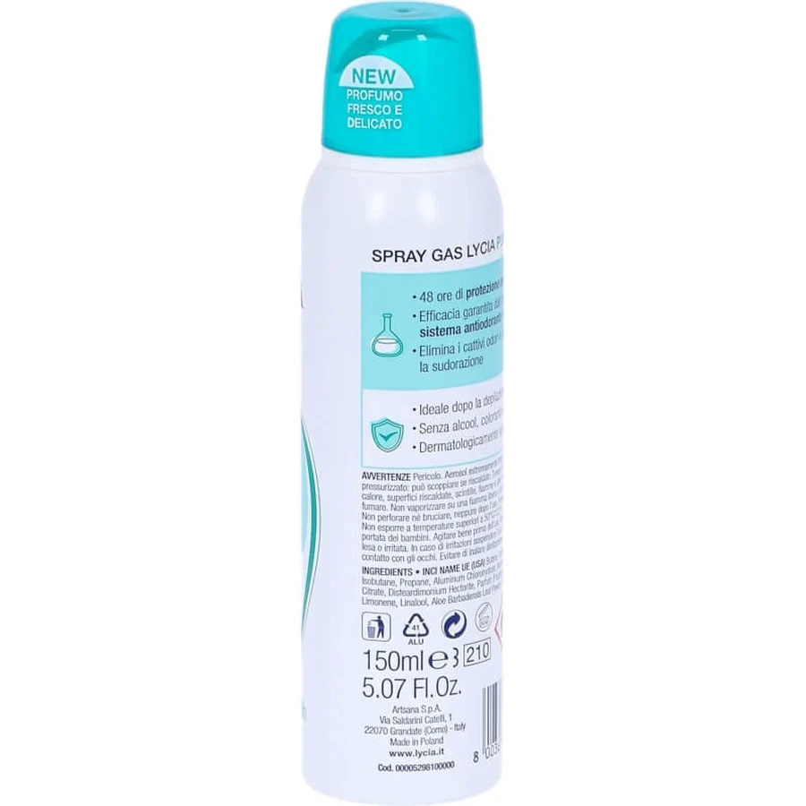 Lycia Pure Dry Protection Talk - Deodorant Spray 150 ml