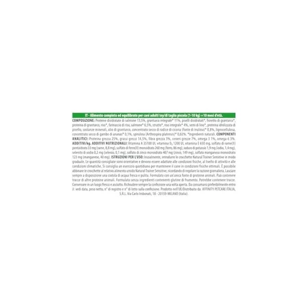 Natural Trainer Sensitive Dog Salmon - Complete Food for Adult Small &amp; Toy Dogs, 2 kg