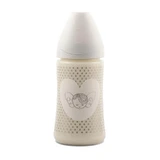 Suavinex Special - Silicone Baby Bottle with 3-Position Nipple, 0m+, 270 ml