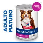 Hill's Science Plan Mature Adult 7+ Rundvlees - Compleet voer voor oudere honden, 370 g