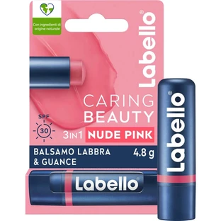 Labello Caring Beauty SPF 30 - 3-in-1 Lip & Cheek Balm - Nude Pink