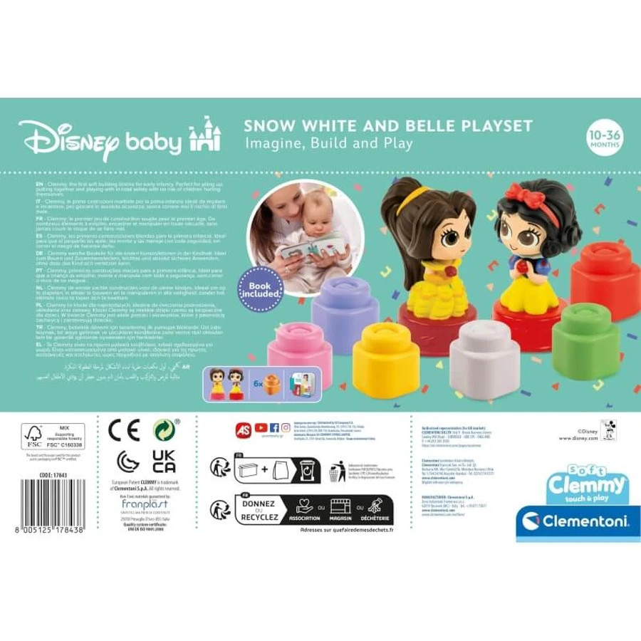 Clementoni Clemmy Snow White and Belle - Play Set for Kids
