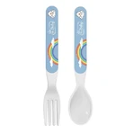 Je suis un ensemble de couverts en mélamine « Baby » pour les enfants à partir de 4 mois — couleurs assorties