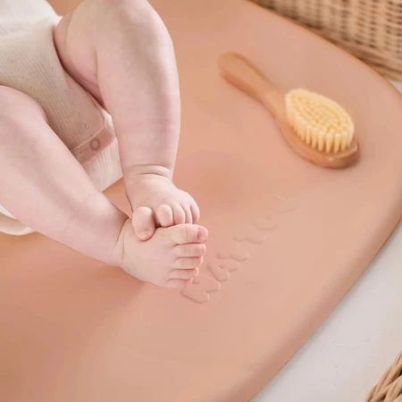 Nattou Softy – Wickelauflage aus weichem PU-Schaum – Pfirsich