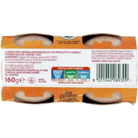 Plasmon gehomogeniseerde gekookte ham - 4 potjes van elk 80 g
